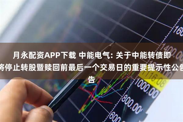月永配资APP下载 中能电气: 关于中能转债即将停止转股暨赎回前最后一个交易日的重要提示性公告
